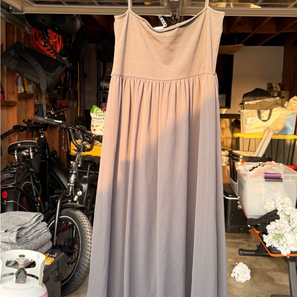 Zara Light Gray Maxi Dress